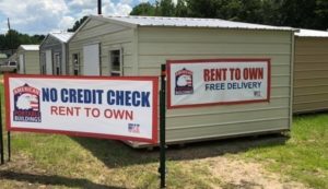 portable storage buildings for Sale and Rent to Own in Selma AL